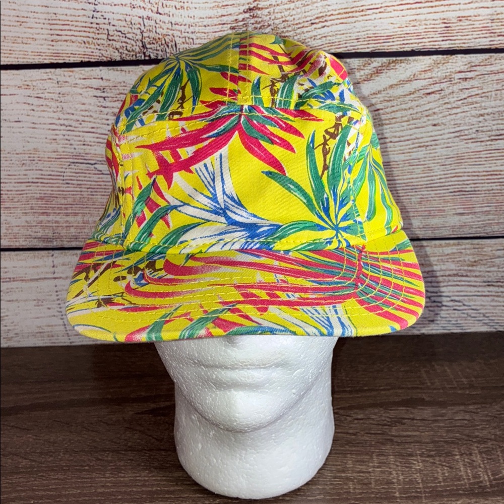 Tropical Yellow 21Men Hat Adjustable EUC
